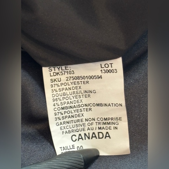 Le Château Y2K Vintage Black Floral Satin Pencil Skirt Side Slit 00 - Picture 9 of 13